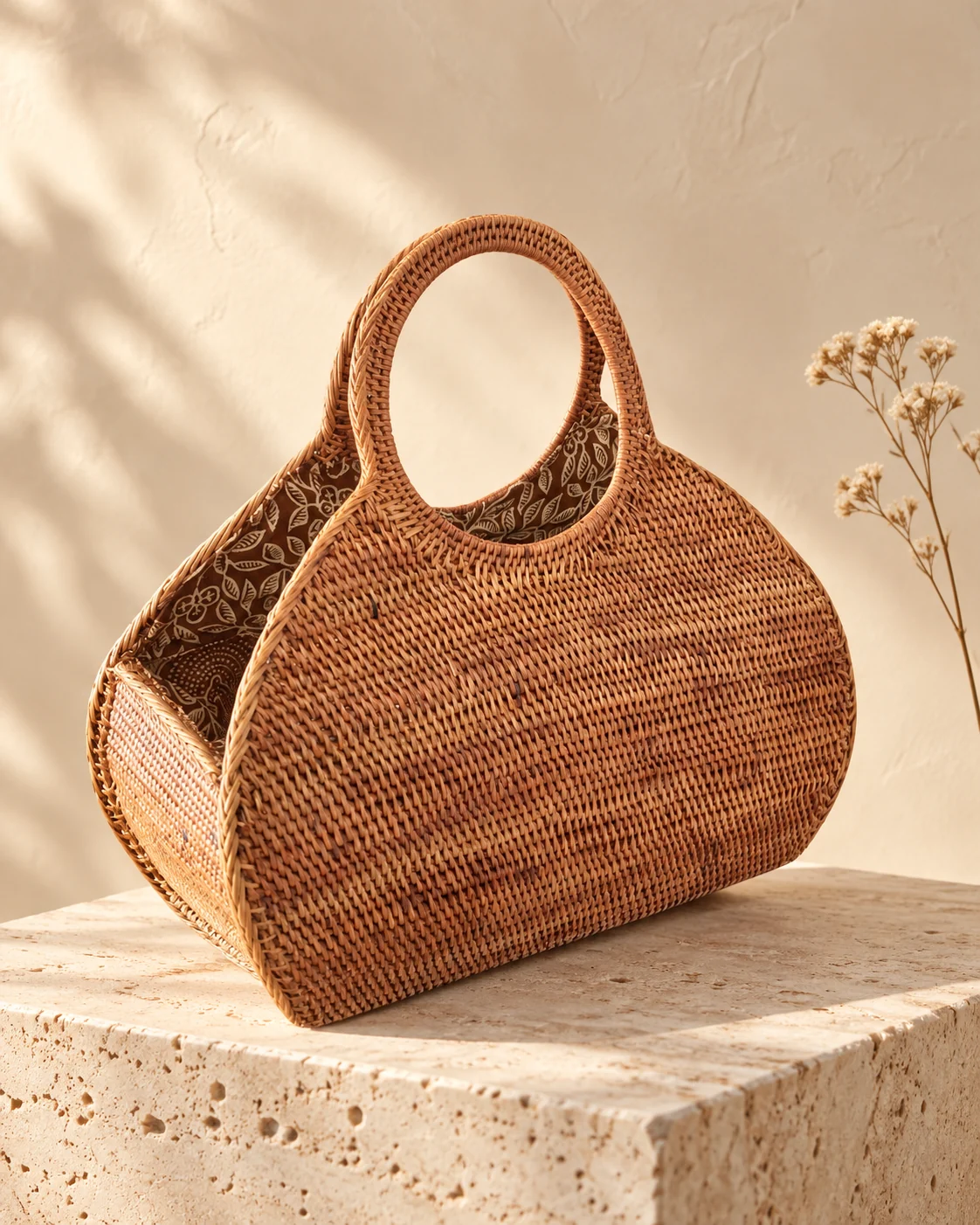 Heart Arc, tas rotan anyaman tangan LakuNature