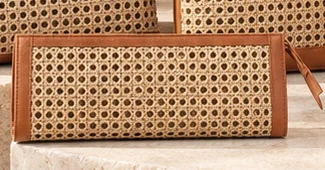 Woven Cane Clutch handwoven rattan bag by LakuNature